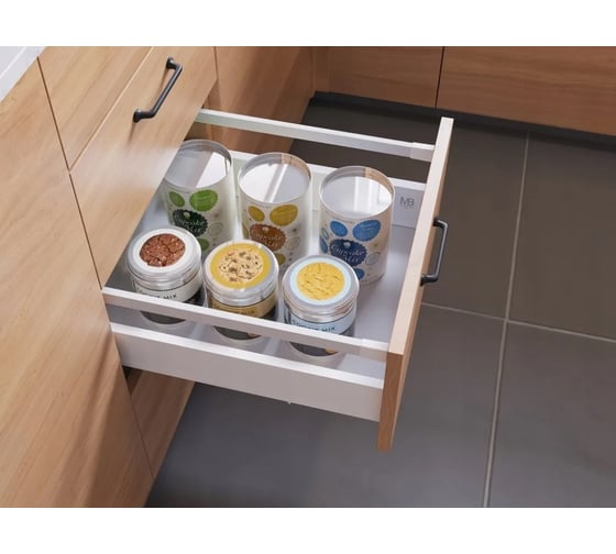 Изображение товара Выдвижной ящик GTV Модерн Бокс PRO L-400, высокий H-199 мм, белый PB-MBPRO-KPL400C1