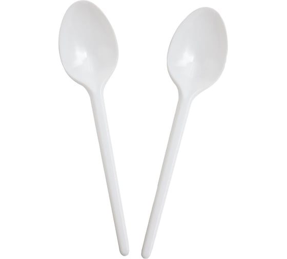 Изображение товара Набор одноразовых пластиковых ложек Pro Legend 12 штук, белые PL5303