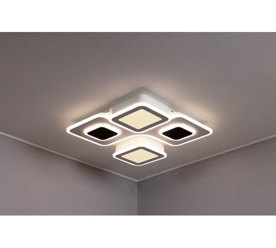 Изображение товара Люстра потолочная светодиодная Schaffner Diente 62400-550, цвет белый. Люстра с пультом управления, освещение до 23 кв.м, мощность 190 Вт Diente 62400-550 IR