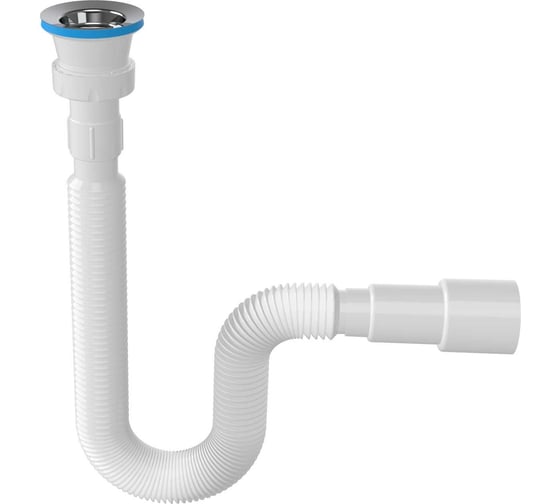 Изображение товара Гофросифон Nova L=750, выпуск 64мм, выход гибкая труба, 1 1/2- ø40/50 1262