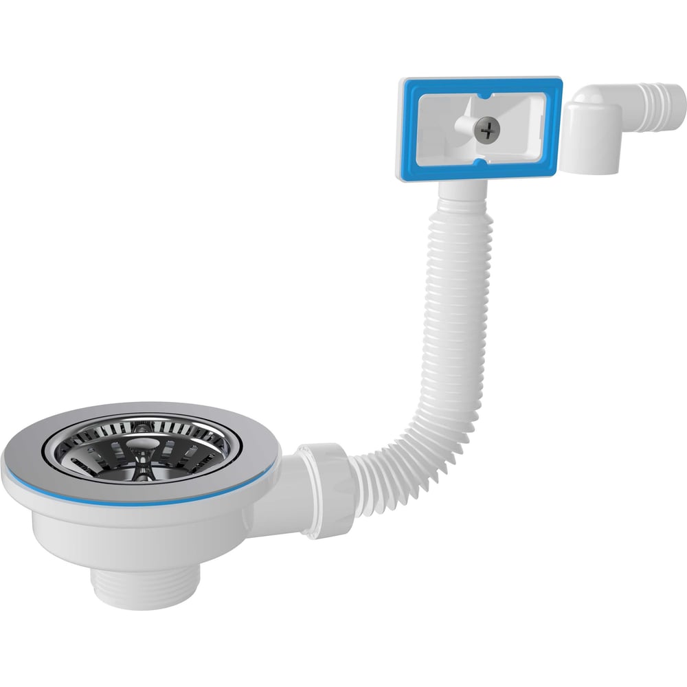 Изображение товара Выпуск для сифона Nova 3 1/2" с прямоугольным переливом 1039