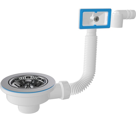 Изображение товара Выпуск для сифона Nova 3 1/2" с прямоугольным переливом 1039