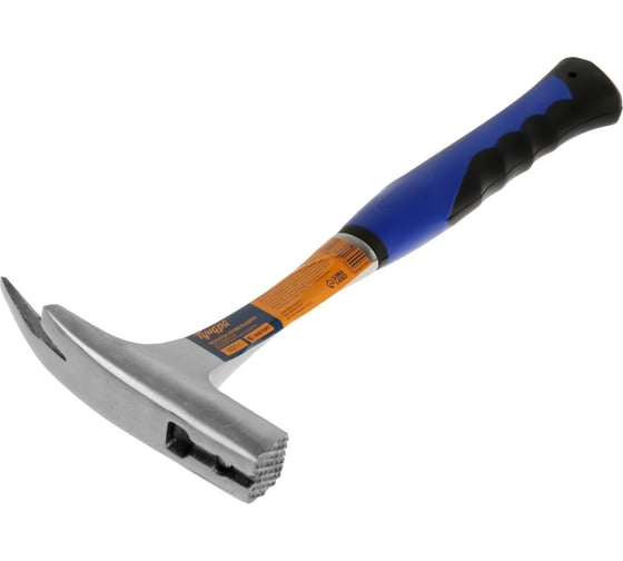 Изображение товара Молоток кровельщика ТУНДРА цельнокованый, боек с магнитом, 2К рукоятка, 600 г 882017