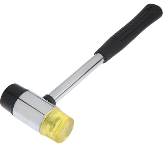 Изображение товара Молоток ТУНДРА рихтовочный, металлическая обрезиненная рукоятка, бойки 40 мм, 500 г 7567920