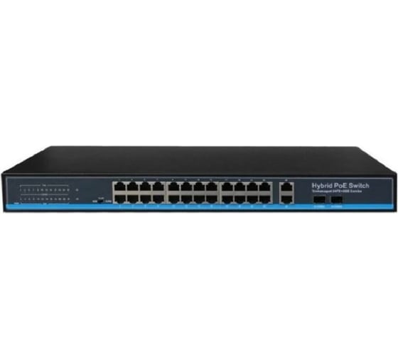 Изображение товара Коммутатор Giraffe 24PoE 2UpLink 10/100/1000Мб 1SFP GF-AC2422PoE gf0470