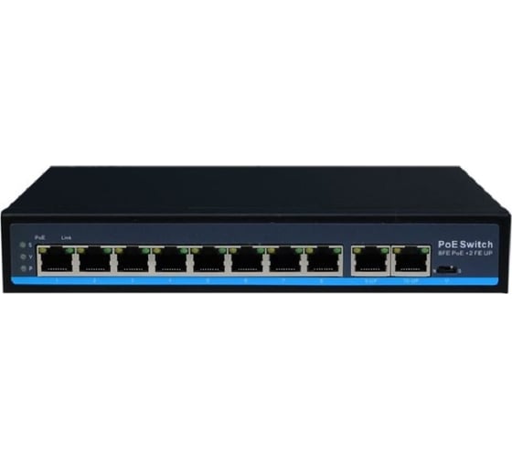 Изображение товара Коммутатор Giraffe 8PoE 2UpLink 10/100Мб GF-AC0820PoE gf0467
