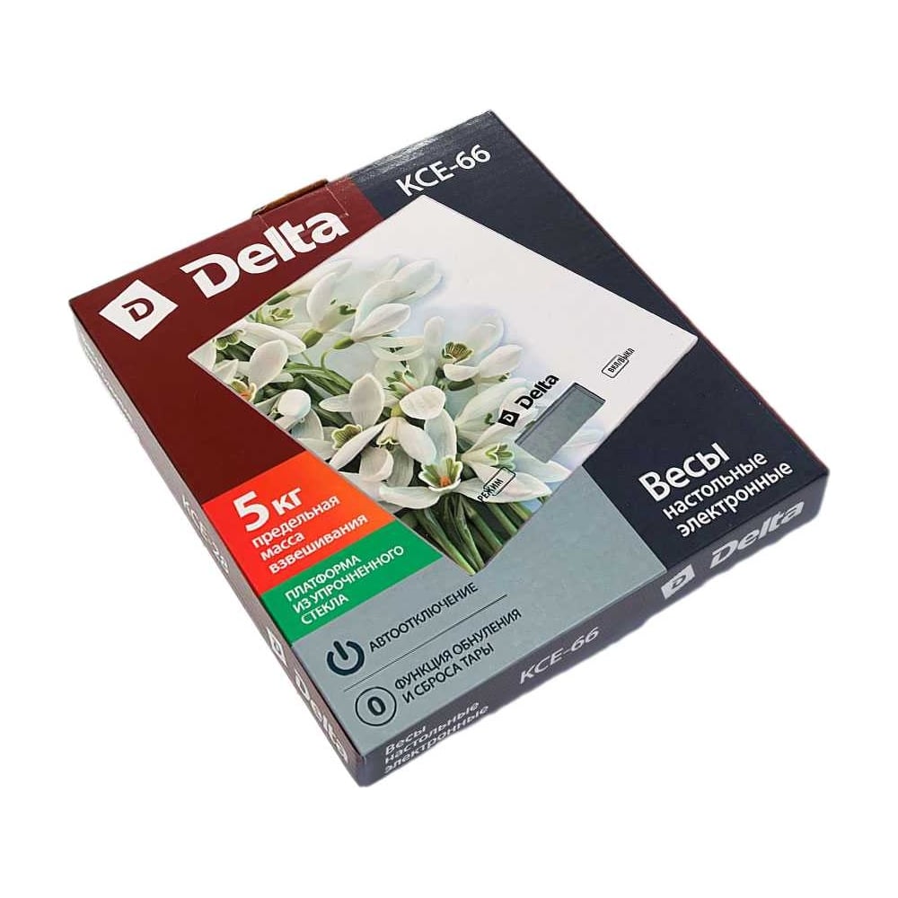 Изображение товара Настольные электронные весы DELTA KCE-66 Подснежники до 5 кг