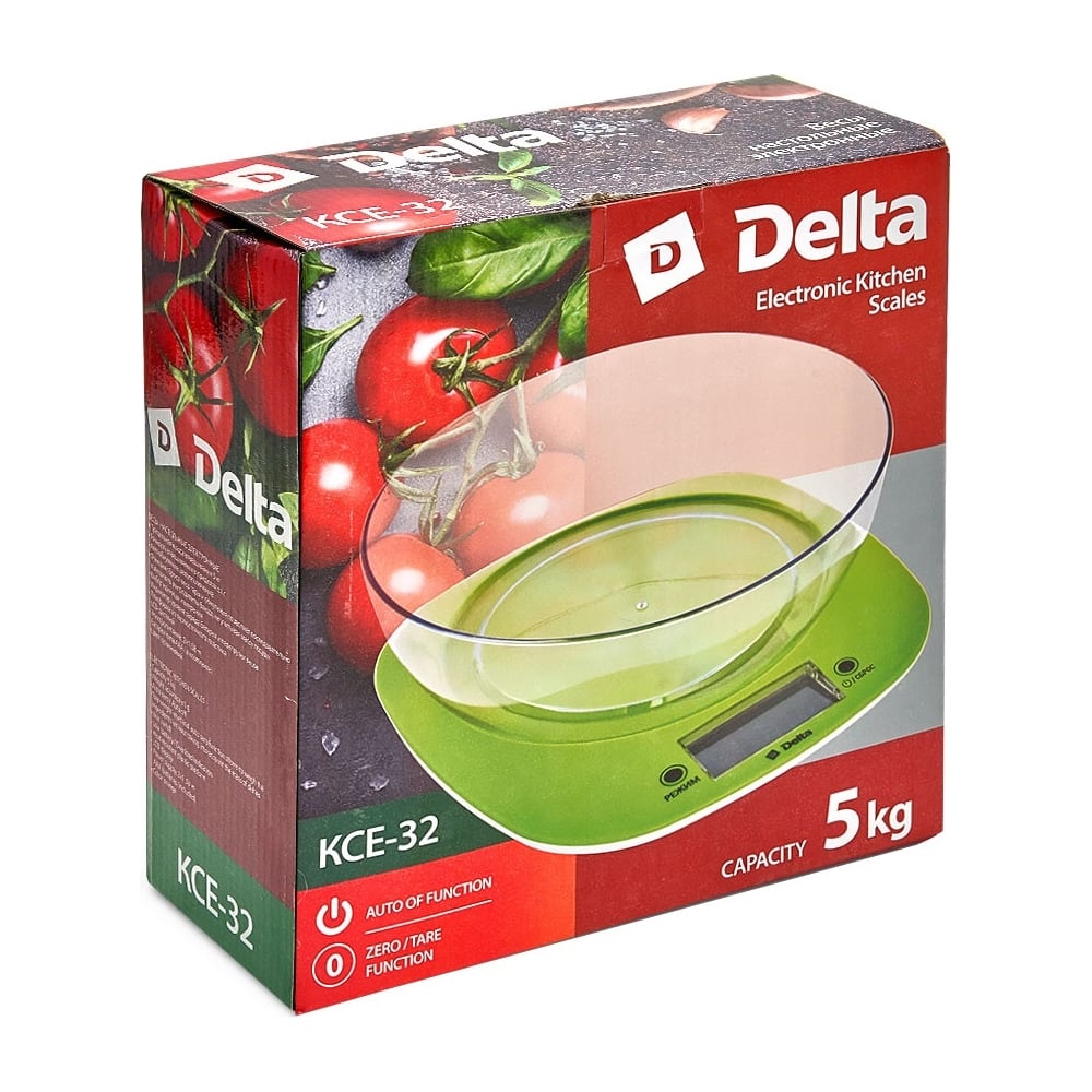 Изображение товара Настольные электронные весы DELTA KCE-32 зеленый, 5 кг 0R-00001838