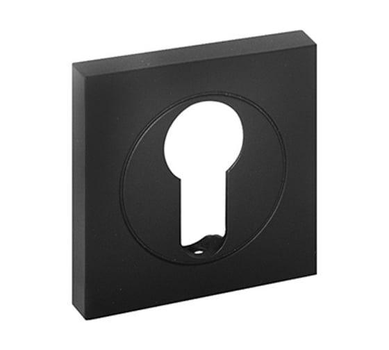 Изображение товара Розетка Doorlock dl m03/s pz black matt черная матовая, квадратная розетка 73574