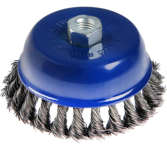 Изображение товара Щетка металлическая крученая проволока, чашка 125 мм, М14 для УШМ ТУНДРА 1032347