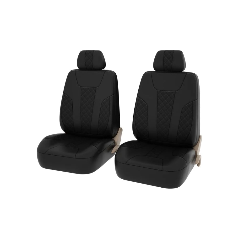 Изображение товара Чехлы PSV Lotos Next 2 FRONT Черный отстрочка черная ромб экокожа 135894