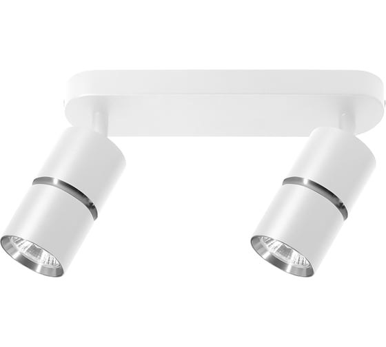 Изображение товара Настенно-потолочный светильник FERON ml1862 zen под лампу gu10, белый, хром, 48644