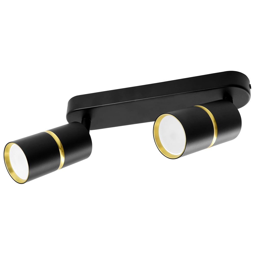 Настенно-потолочный светильник FERON, цвет черный 48643 ml1862 zen под лампу gu10, черный, золото - фото 1