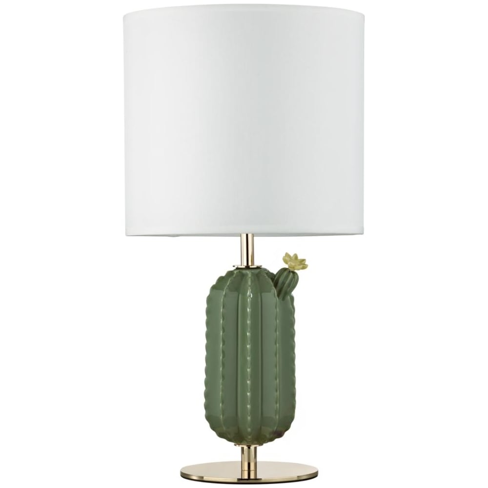 Изображение товара Настольная лампа ODEON LIGHT CACTUS с тканевым абажуром и стильным дизайном