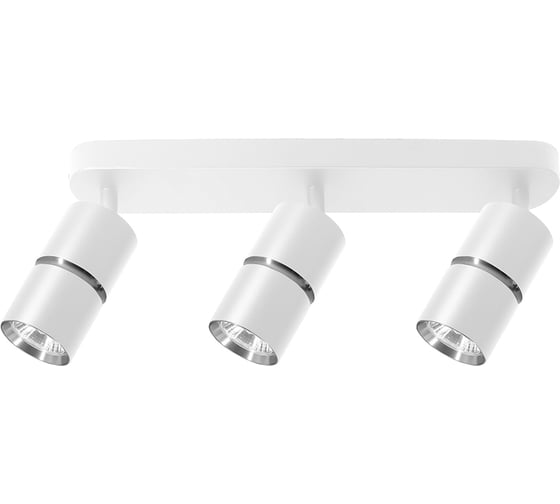 Изображение товара Настенно-потолочный светильник FERON ml1863 zen под лампу gu10, белый, хром, 48646