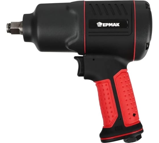 Изображение товара Пневматический ударный гайковерт ЕРМАК 1/2', 7500 об/мин, 185 л/мин, 610 Нм 690-028