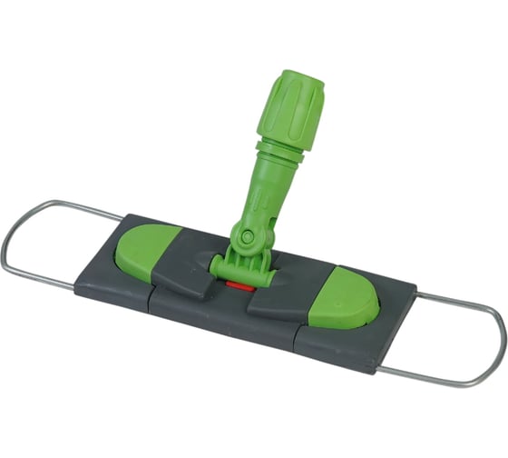 Изображение товара Держатель-рамка металлический для плоских мопов с педалью 40 см Uctem-Plas Зеленый CD185-G