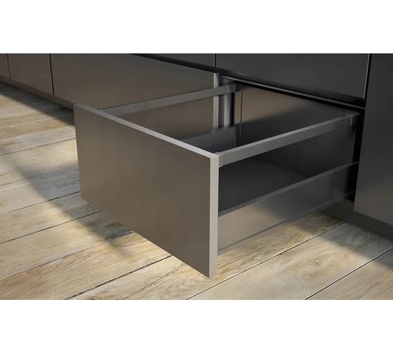 Изображение товара Выдвижной ящик GTV Модерн Бокс PRO L-500, высокий H-199 мм, антрацит PB-MBPRO-KPL500C