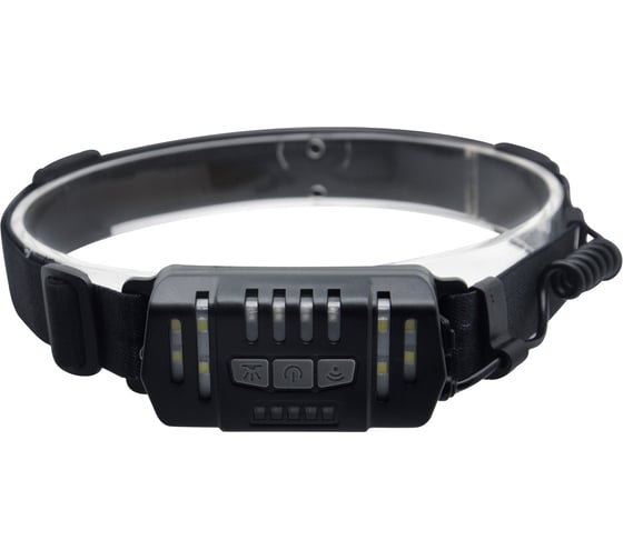 Изображение товара Налобный фонарь RITTER LED COB регулируемый ремень датчик дв 5 режима 7Вт 1200 мАч 300Лм IP44 56204 1