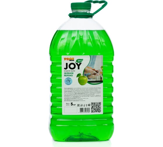 Изображение товара Жидкое мыло для рук и тела PROFREIN JOY ЗЕЛЕНОЕ ЯБЛОКО, бутылка ПЭТ, 5 кг 402
