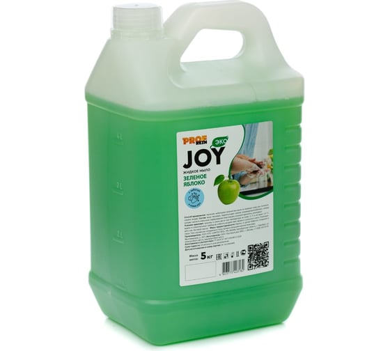 Изображение товара Жидкое мыло PROFREIN JOY ЗЕЛЕНОЕ ЯБЛОКО, канистра ПНД, 5 кг 236