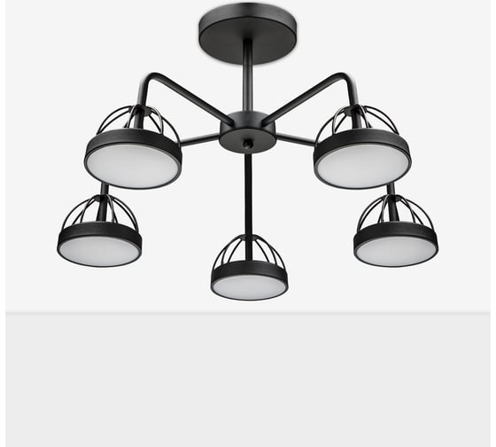 Изображение товара Люстра RITTER LED диммер MATTINO с ДУ 3 режима 600x300 78Вт 2700/4200/6400 26м чер 51594 8