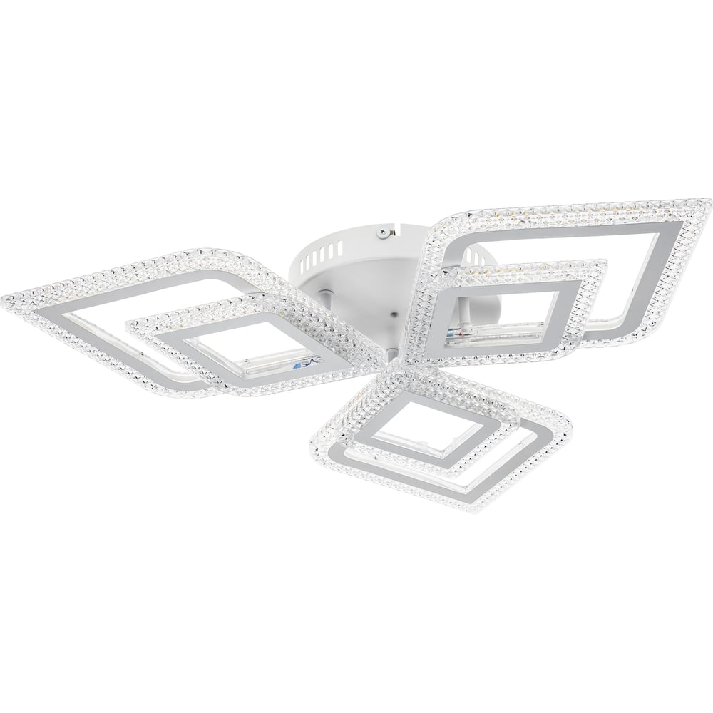 Изображение товара Современная потолочная LED люстра RITTER LOSANGA диммер 3 режима 85 см 108 Вт белая