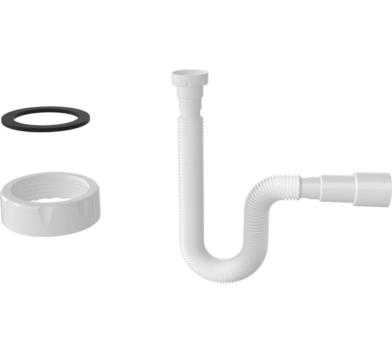 Изображение товара Гибкая труба с гайкой Nova 1 1/2" 740мм, выход ø40/50мм с плоской прокладкой 1315