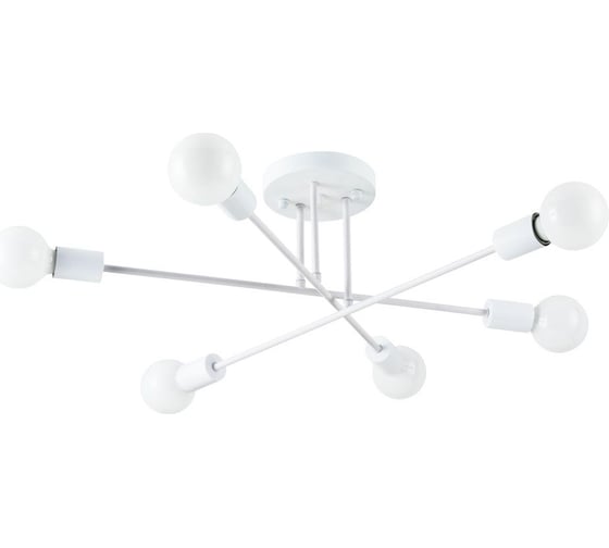 Изображение товара Люстра Балтийский светлячок 6 рожков без плафонов, белая L-06B
