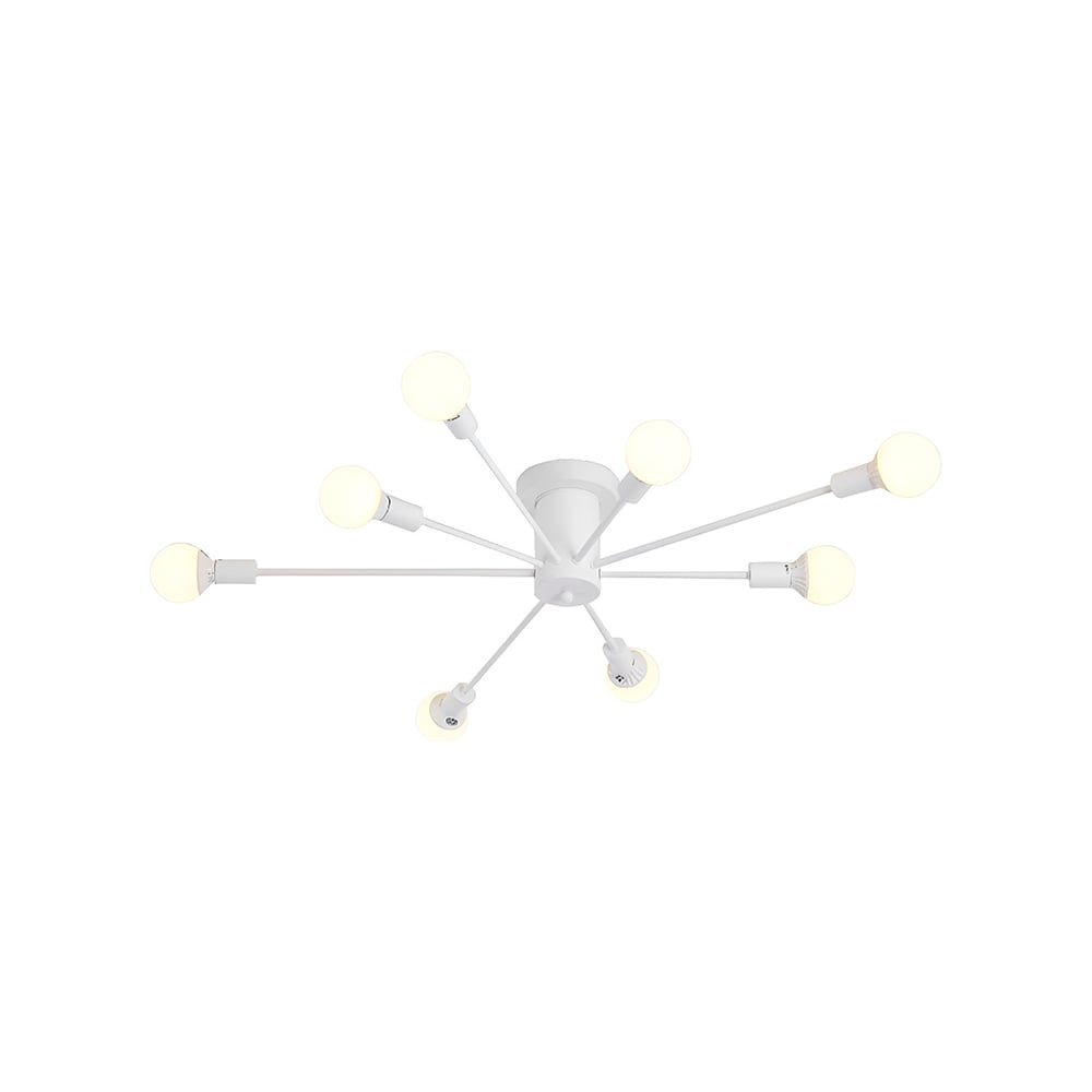 Изображение товара Люстра Балтийский светлячок 8-рожков белая для интерьера лофт