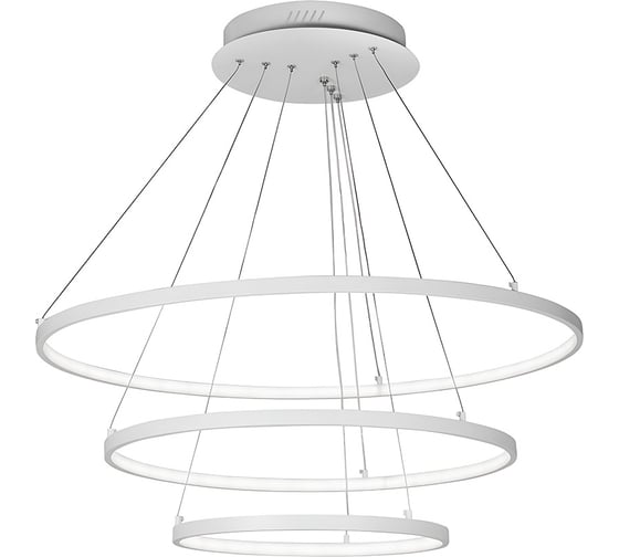 Изображение товара Подвесная сетодиодная люстра Балтийский светлячок белая, 3 кольца PL-60B