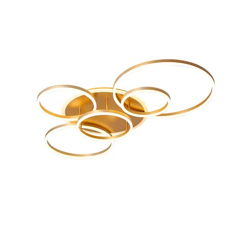 Изображение товара Потолочная LED люстра Балтийский светлячок 6 колец YF-6001Z регулируемая