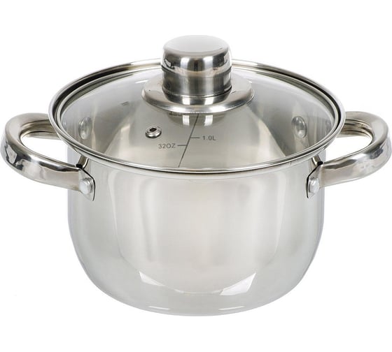 Изображение товара Кастрюля DANIKS 1.9 л, нержавеющая сталь, крышка стекло, dnn3, sd-a17-16 355346