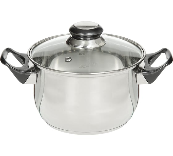 Изображение товара Кастрюля DANIKS 1.9 л, нержавеющая сталь, крышка стекло, dnn1, sd-a19-16/sd-a19-6-16 312268