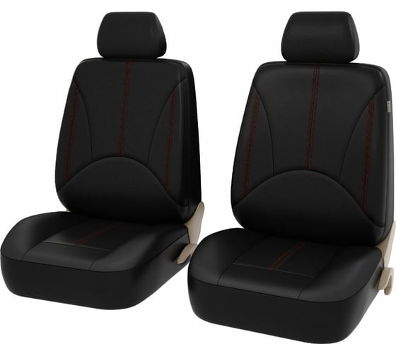 Изображение товара Чехлы PSV Imperial Next 2 FRONT Черный отстрочка красная экокожа 136148