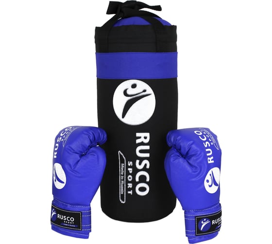 Изображение товара Набор бокс. начинающих Ruscosport rusco sport 4 OZ, черно-синий 4680062712729