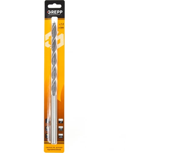 Изображение товара Cверло по дереву 12х300 мм GREPP 303-12300