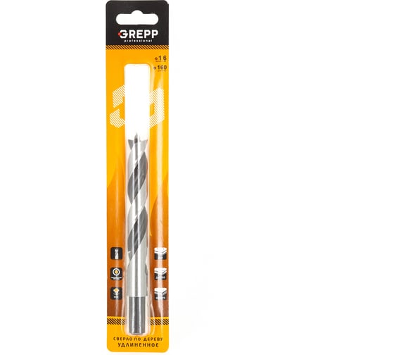 Изображение товара Cверло по дереву 16х160 мм GREPP 302-16160
