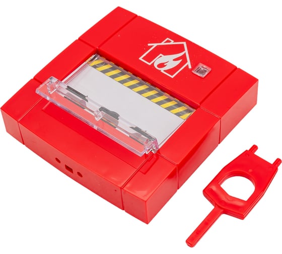 Изображение товара Пожарный ручной извещатель Элтех-Сервис ИПР-55К красный, питание по шлейфу 9-30В, 20мА, 92x95x33мм 00000000037