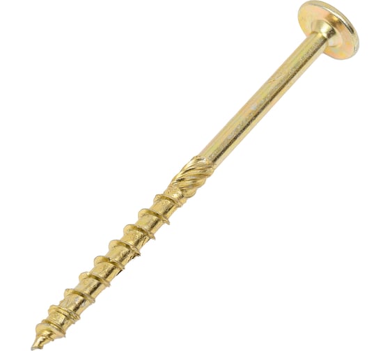 Изображение товара Шурупы Simpson Schmid StarDrive GPR 8.0x120/54 TK TX40 жёлтый цинк, тарелка, 50 шт. 5833740801200070