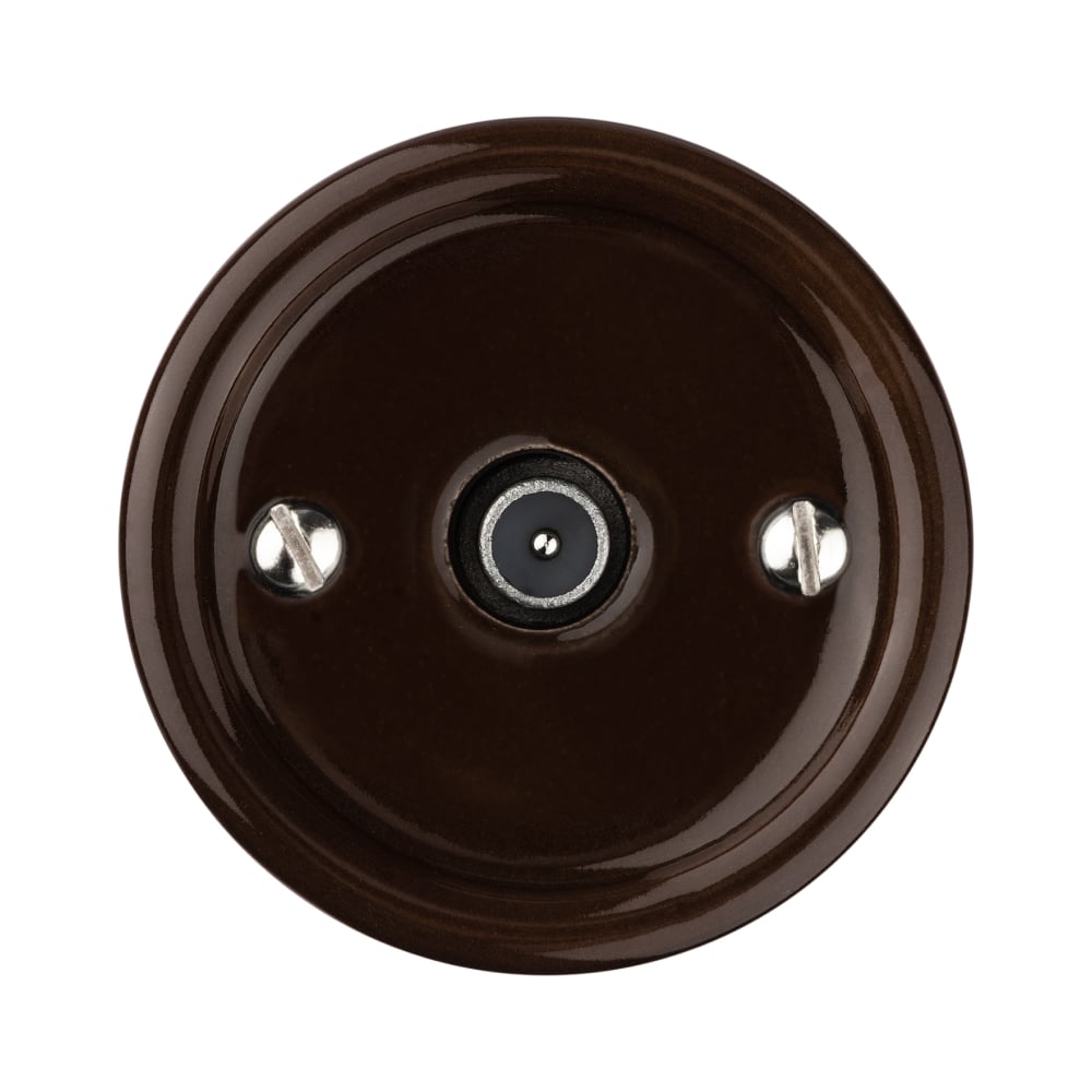 Изображение товара ТВ розетка оконечная коричневая Болонь SQ1820-0453 для встраиваемой установки