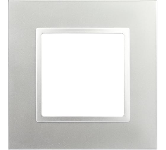 Изображение товара Рамка для розеток и выключателей ЭРА Elegance 14501103 Classic, на 1 пост, алюминий Б0060573