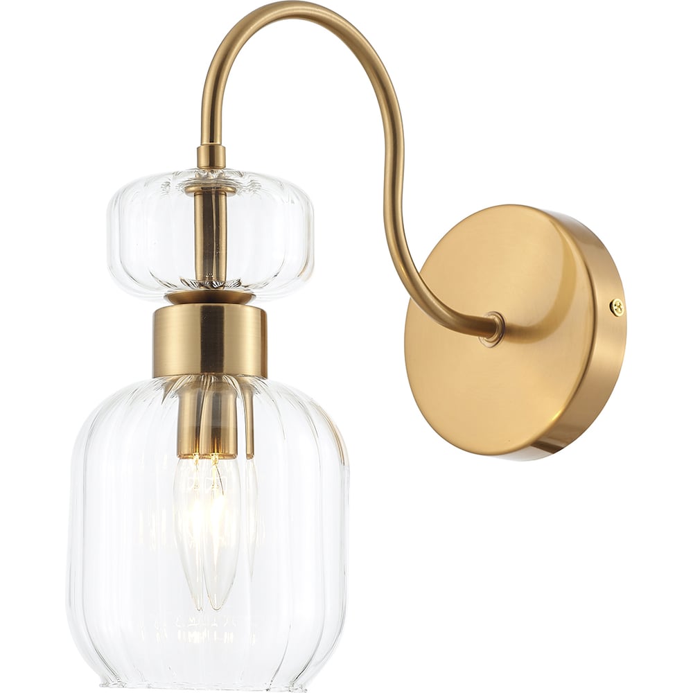 Настенный светильник ESCADA 1141/1A E14х60W, Antigue copper/Clear 1141/1A Clear
