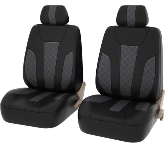 Изображение товара Чехлы PSV Lotos Next 2 FRONT Черный Серый ромб экокожа 135897