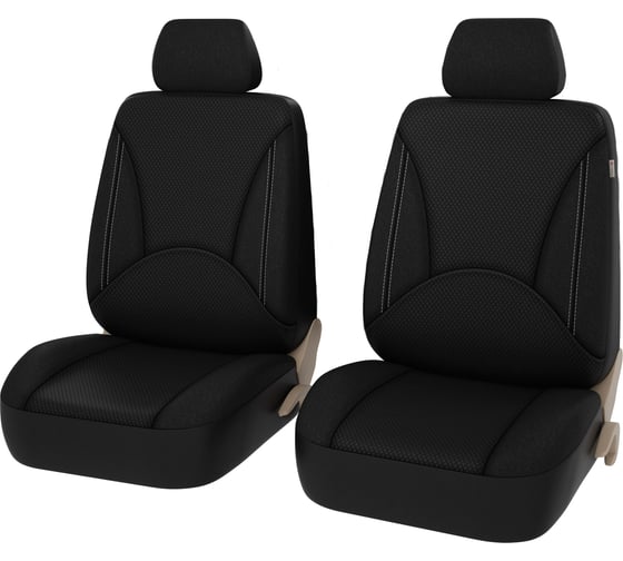 Изображение товара Чехлы PSV Imperial Next 2 FRONT Черный Отстрочка белая экокожа жаккард JP 11 18 135985