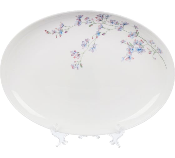 Изображение товара Блюдо DANIKS стеклокерамика, овал, 20 см, белый, флер, lpkyp-130/ 220804 448929