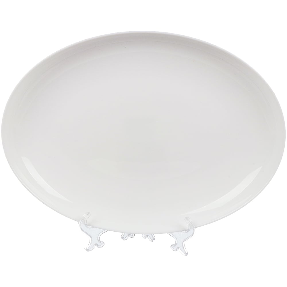 Изображение товара Стеклокерамическое блюдо DANIKS овальное 24x33 см белое, качественный материал