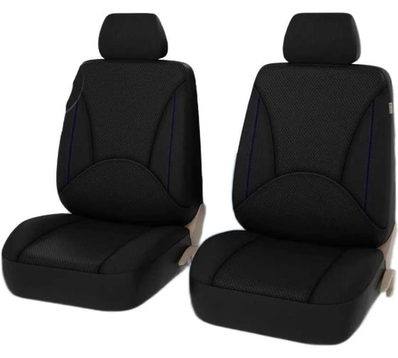 Изображение товара Чехлы PSV Imperial Next 2 FRONT Черный Отстрочка синяя экокожа жаккард JP 11 18 135986