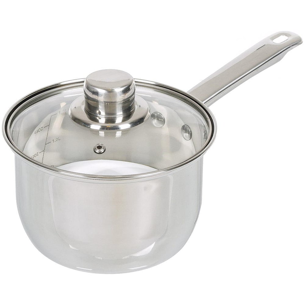 Изображение товара Ковш DANIKS 1.9 л из нержавеющей стали с крышкой