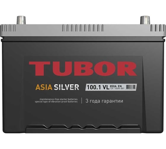 Изображение товара Аккумулятор TUBOR ASIASILVER 6СТ-100.1 VL B01 4607008887419